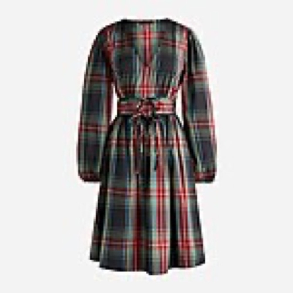 JCrew Silk Tartan Dress